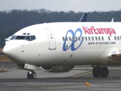 Avión de Air Europa, la aerolínea de Globalia