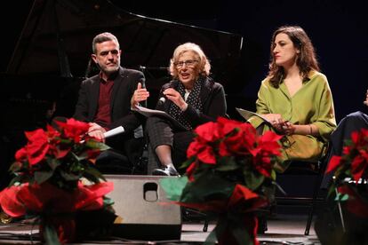 Manuela Carmena presenta el programa de Navidad 2018 de la ciudad en el Centro Cultural Conde Duque.