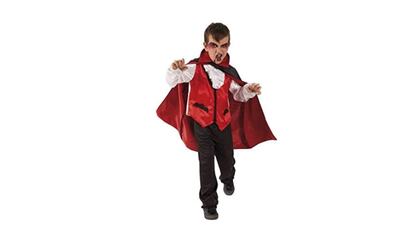 Disfraz de vampiro para la fiesta de Halloween, con accesorios y en distintas tallas para niños.