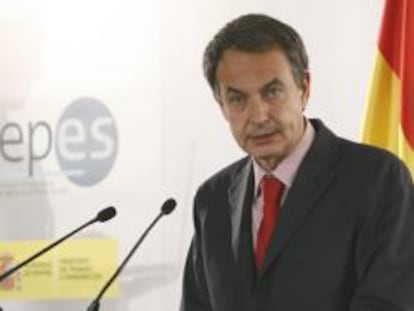 El presidente del Gobierno, José Luis Rodríguez Zapatero