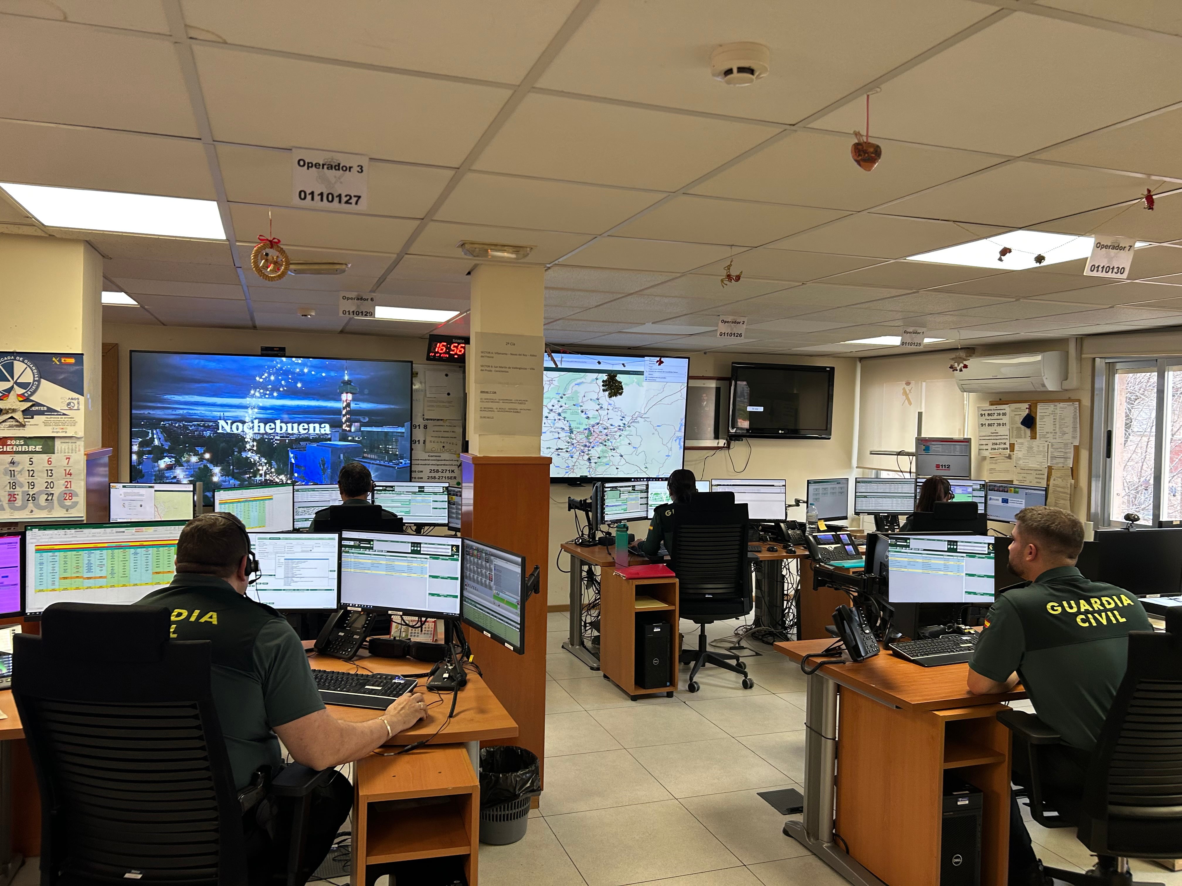 Centro operativo de servicios de la Guardia Civil.
