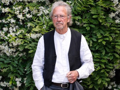 El escritor Peter Handke, en el Instituto Goethe de Madrid en 2017.