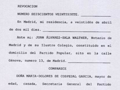 Bárcenas mantuvo poderes en el PP hasta abril de 2010