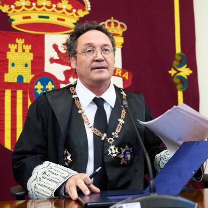 29/10/2024 El fiscal general del Estado, Álvaro García Ortiz, interviene durante el acto toma posesión de Jesús Dacio Arteaga como fiscal superior de la Fiscalía de Cantabria, en los juzgados de Las Salesas, a 29 de octubre de 2024, en Santander, Cantabria (España). El hasta ahora delegado de Seguridad Vial y adjunto al fiscal antidroga de la comunidad autónoma fue propuesto para el puesto por el fiscal general del Estado, Álvaro García Ortiz, el pasado 25 de septiembre y su nombramiento se publicó el día 9 de octubre en el Boletín Oficial del Estado (BOE), tras su aprobación en el Consejo de Ministros.
POLITICA 
Juanma Serrano - Europa Press
