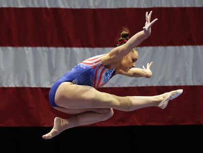 Maggie Nichols, en una imagen del documental 'Gimnasta A'.