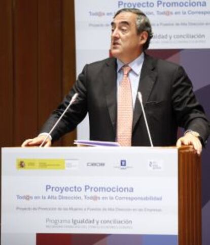 El presidente de CEOE, Juan Rosell.