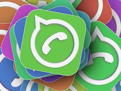 Logo de WhatsApp con colores