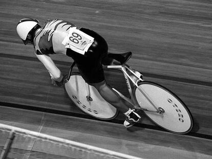 José Manuel Moreno, en la carrera en que ganó el oro en Barcelona.