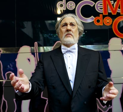 Plácido Domingo, otro de los cantantes internacionales que está en el Museo de Cera.