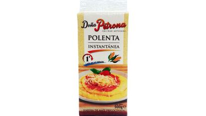 Paquete de polenta instantánea de la marca Doña Petrona (500 gramos).