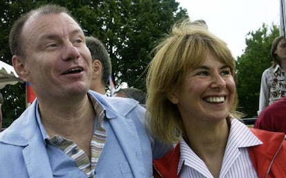 Vlad&iacute;mir Potanin y su exesposa Natalia.