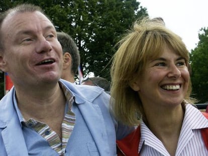 Vlad&iacute;mir Potanin y su exesposa Natalia.