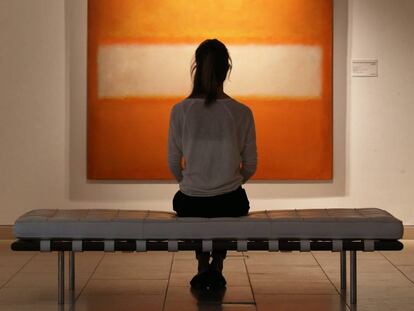 'No. 11 (Untitled)', óleo pintado por Mark Rothko en 1957, expuesto en la casa de subastas londinense Christie’s.