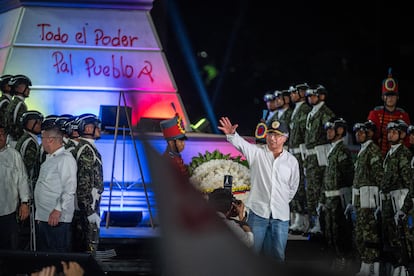 Gustavo Petro durante una concentración en Barranquilla. 