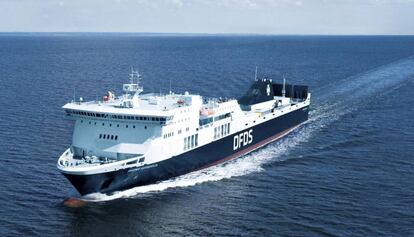 La embarcación 'Regina Seaways' en una fotografía de la web del operador de ferries DFDS Seaways.