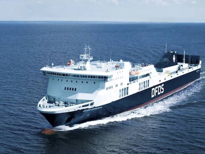 La embarcación 'Regina Seaways' en una fotografía de la web del operador de ferries DFDS Seaways.