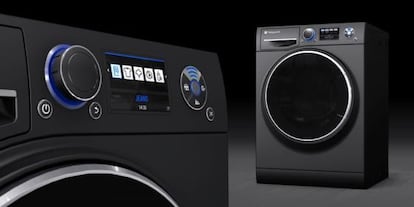 Lavadora de la marca Hotpoint que se controla de forma remota a través de una aplicación y avisa de las averías.