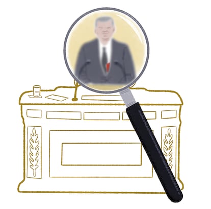 Ilustración de Martín Elfman para la tribuna 'El Estado de derecho en el laberinto de la corrupción', de Ana Carmona, 18 de julio de 2025.
