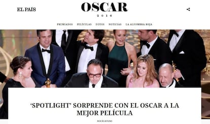 Así te hemos contado en EL PAÍS la gala de los Oscar 2016.