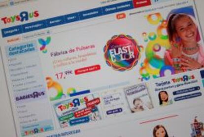 Página web de Toys "R" Us