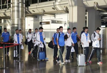 El Real Madrid Juvenil A, en Estambul. 