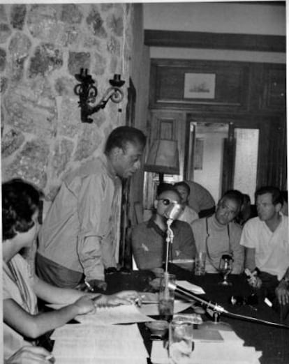 James Baldwin, en Formentor, en mayo de 1962.