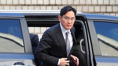 Lee Jae-yong, heredero del imperio Samsung y vicepresidente de la compañía, a su llegada a los juzgados en Seúl en noviembre de 2019.
