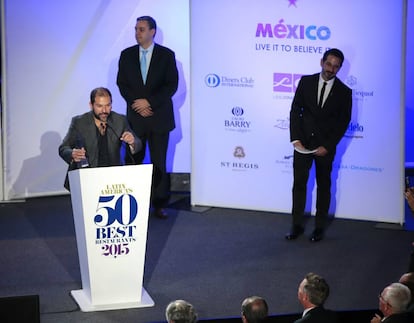 Un momento de la ceremonia de los 50 Mejores Restaurantes de Am&eacute;rica Latina de 2015.