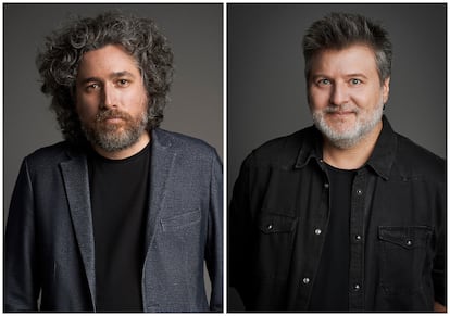 Los cineastas argentinos Mariano Cohn y Gastón Duprat, en imágenes cedidas por Disney+.