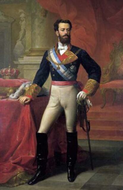 Amadeo de Saboya, retratado por Carlos Luis de Ribera y Fieve