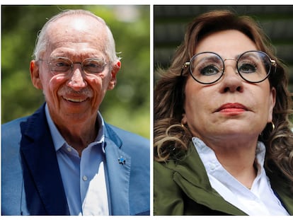 Los candidatos Zury Ríos, hija del dictador Ríos Montt; el diplomático Edmond Mulet, y la ex primera dama Sandra Torres.