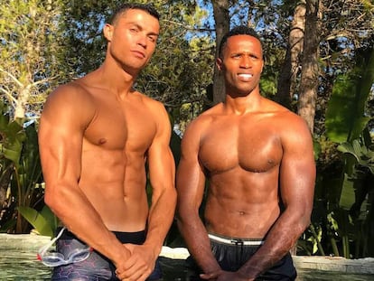 Cristiano Ronaldo y su amigo José Semedo, futbolista del Sheffield Wednesday.