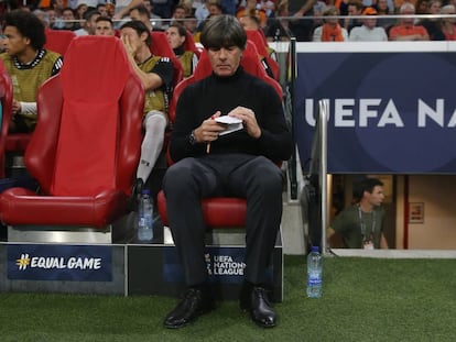 Joachim Löw durante el Holanda-Alemania del sábado (3-0).