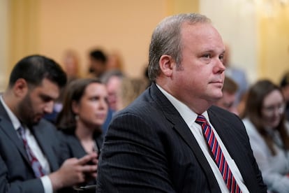 Chris Stirewalt, durante la sesión de este lunes.