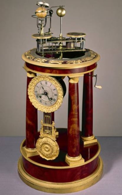 Un reloj Orrery (1830-1832).