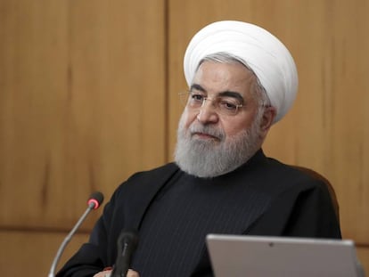 O presidente iraniano Hasan Rohani, nesta quarta-feira.