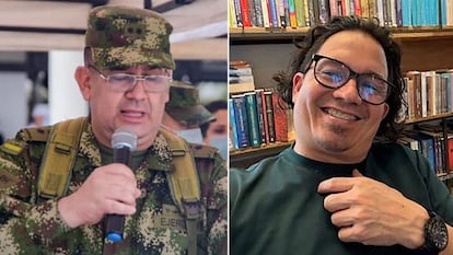 Juan Miguel Huertas del comando de personal del Ejército y a Wilmar Mejía de la dirección operativa de inteligencia