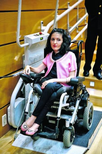 La senadora de Podemos Virginia Felipe