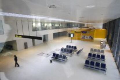 Imagen de la sala de espera del aeropuerto de Ciudad Real.