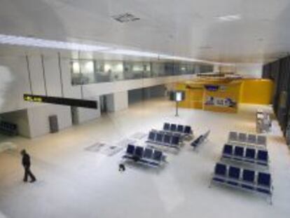 Imagen de la sala de espera del aeropuerto de Ciudad Real.