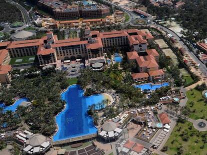 Una zona hotelera al sur de Gran Canarias.