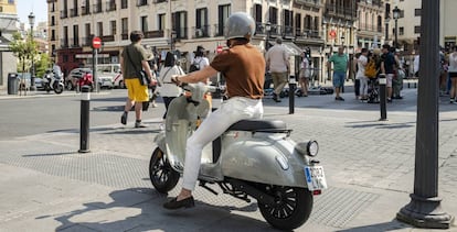 La moto más vendida de Velca, la Tramontana Sport, de 125 cc.