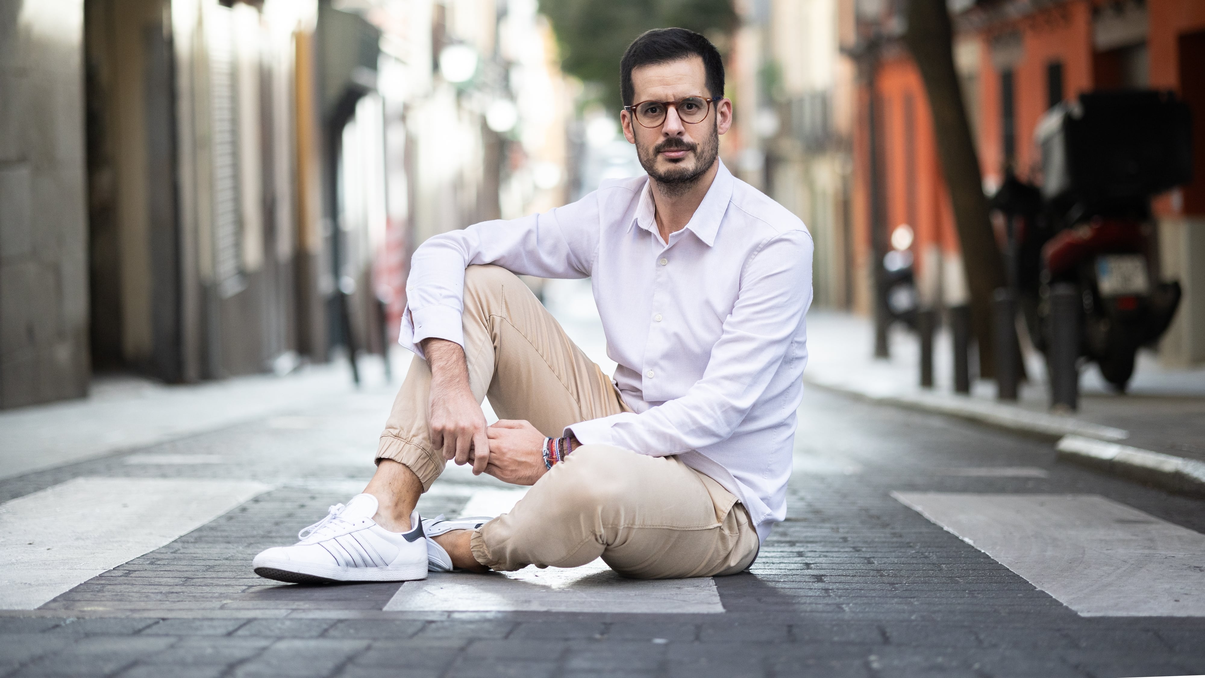 El periodista José Luis Sastre el pasado mes de septiembre en una céntrica calle de Madrid.