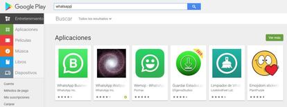 WhatsApp, desaparecido de la Play Store de Google.