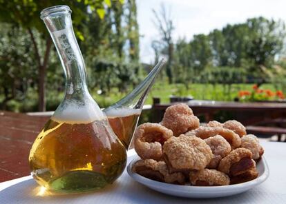 Un plato de torreznos.