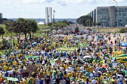 Marcha em Brasília.