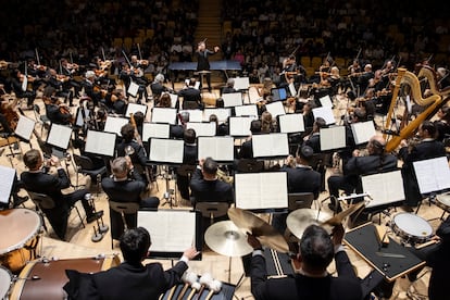 General view of the stage of the auditorium of the Palau de Les Arts in Valencia during the performance of 'La Valse' by Ravel, on December 20