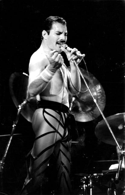 Freddie Mercury, en un momento de un concierto, en un imagen sin fecha.