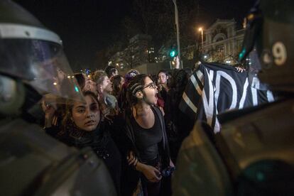 Protesta callejera contra la violencia de género por parte del colectivo Ni Una Menos Chile, en Santiago el pasado 11 de mayo.