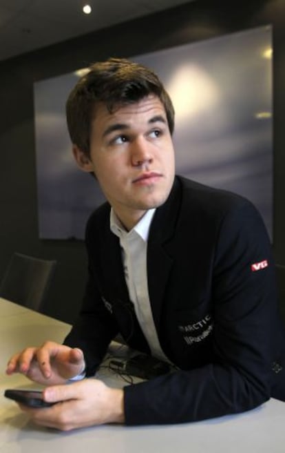 Carlsen, en febrero de 2014 en Oslo.